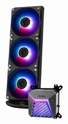 Sistema De Enfriamiento Liquido Msi Mag Coreliquid A15 360, 3x12 Cm, 2050 Rpm, Argb, Negro